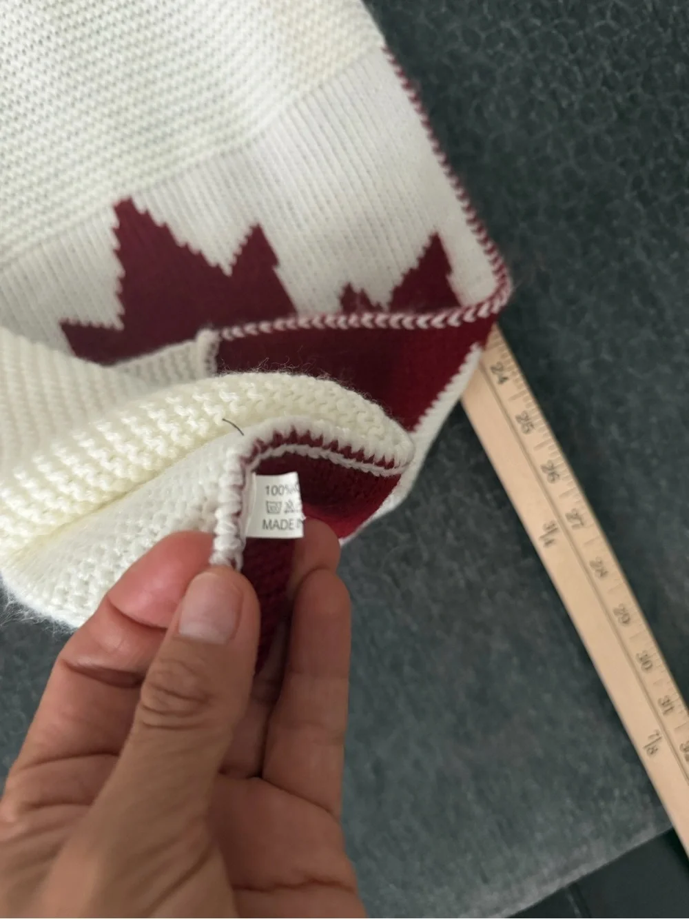 unisex cream red
